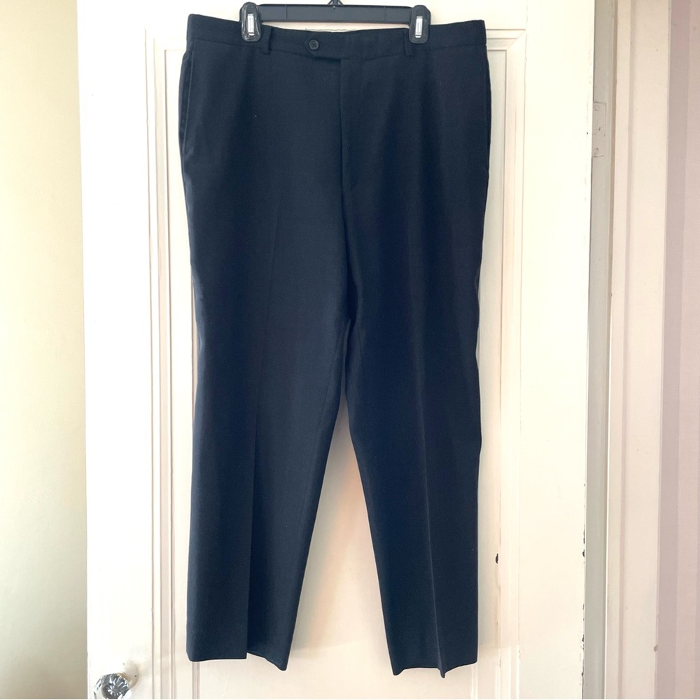 Burberry London Dark Gray Wool Trousers (flaws)